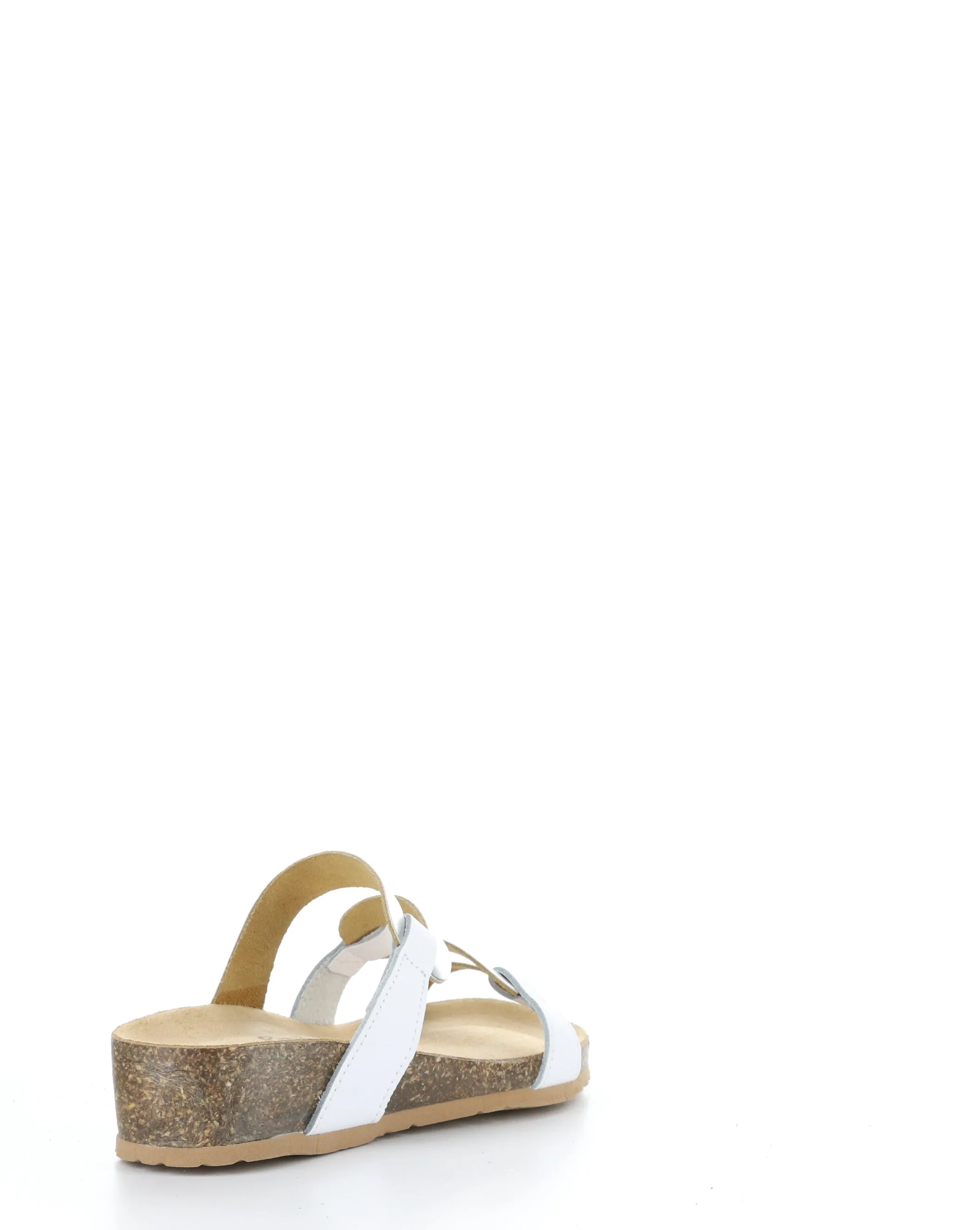 LUZZI White Slip-on Sandals