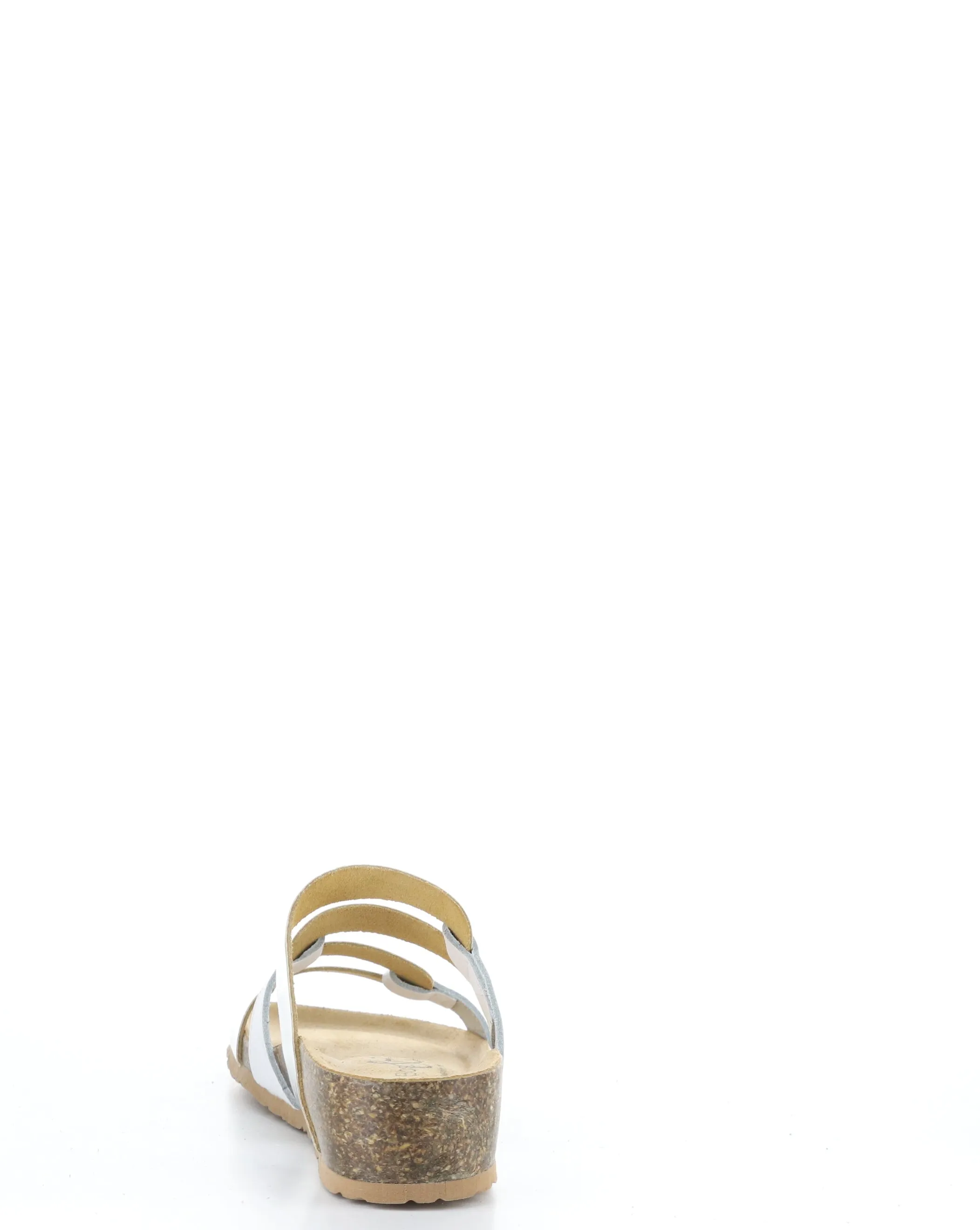 LUZZI White Slip-on Sandals