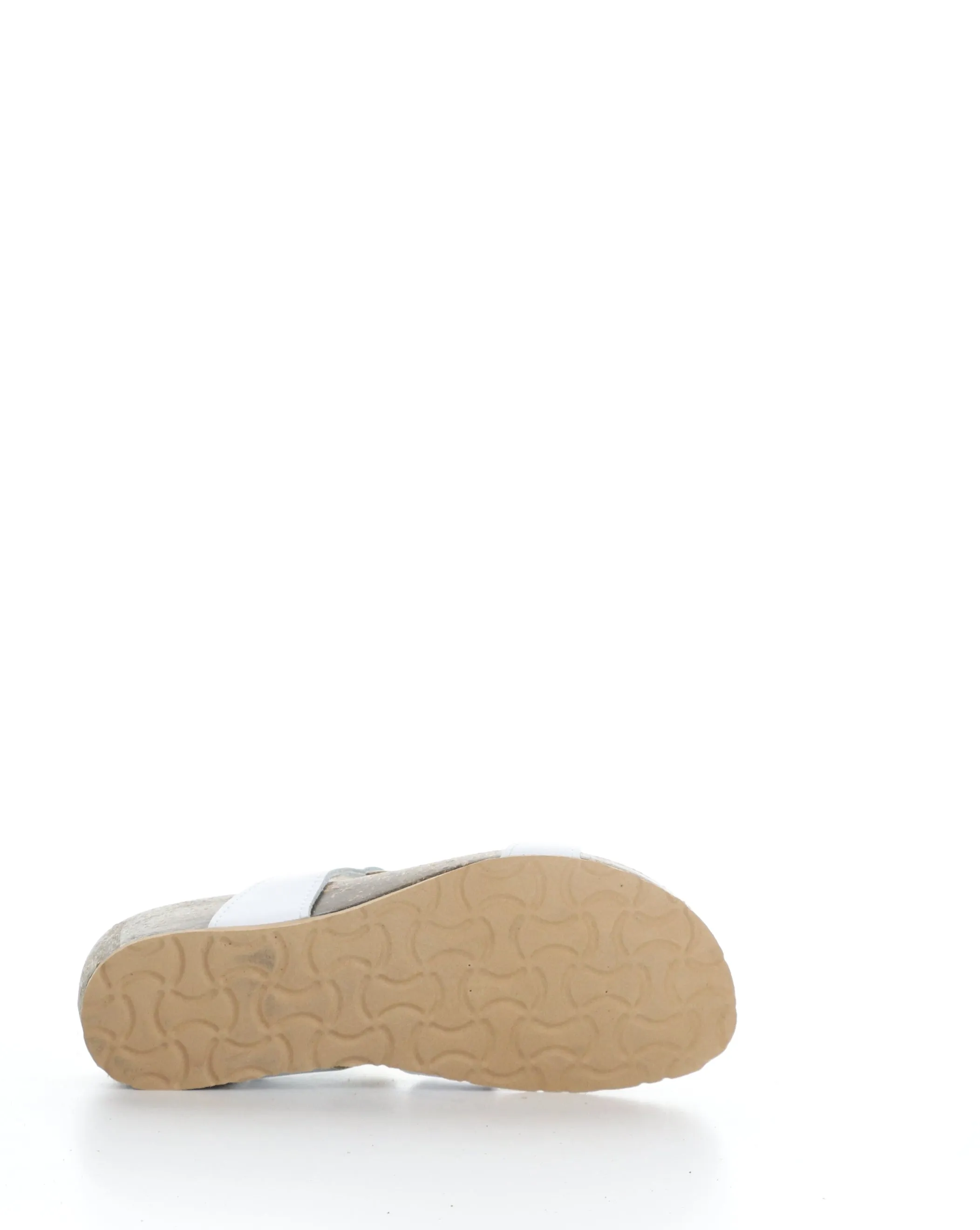 LUZZI White Slip-on Sandals