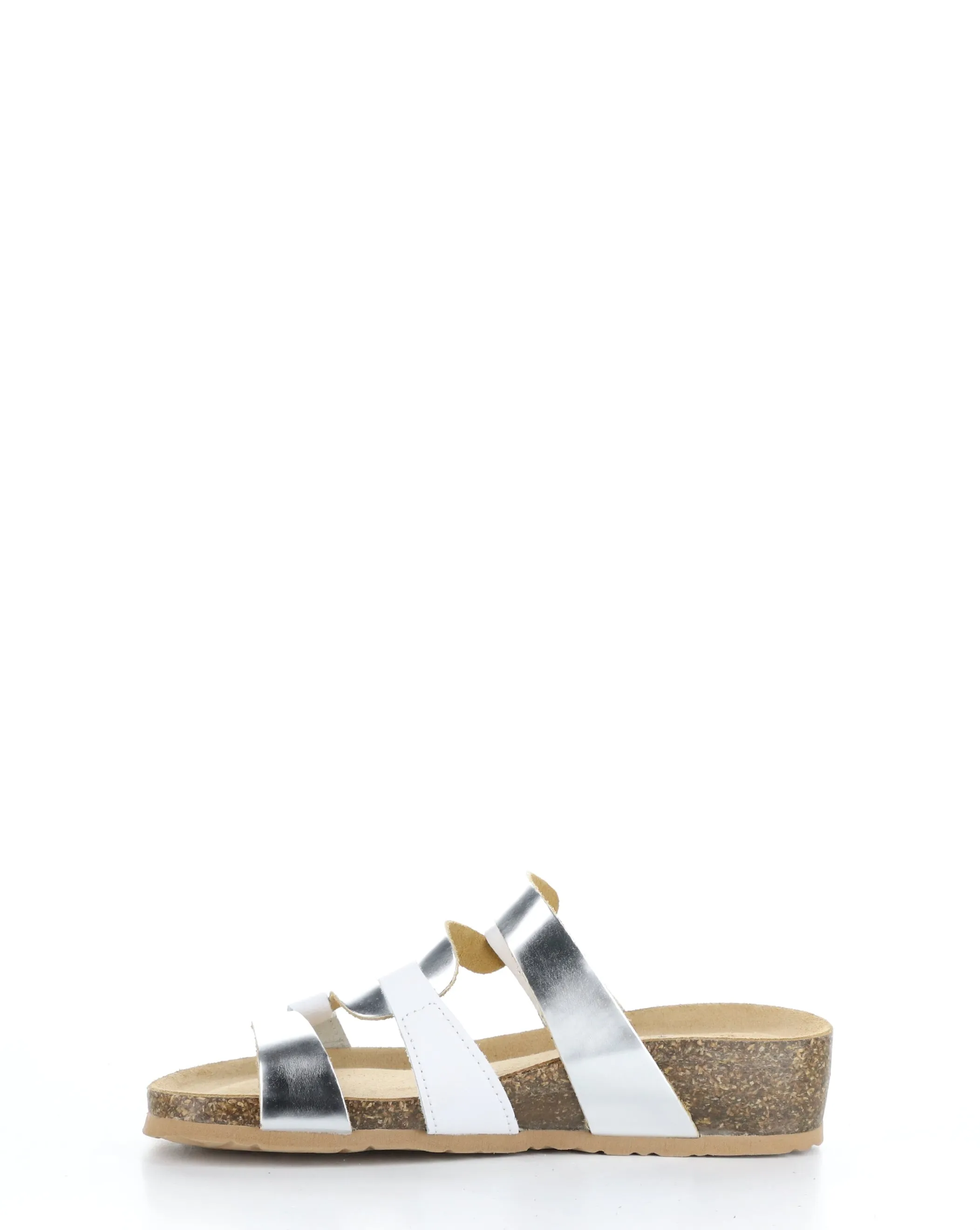 LUZZI White Slip-on Sandals