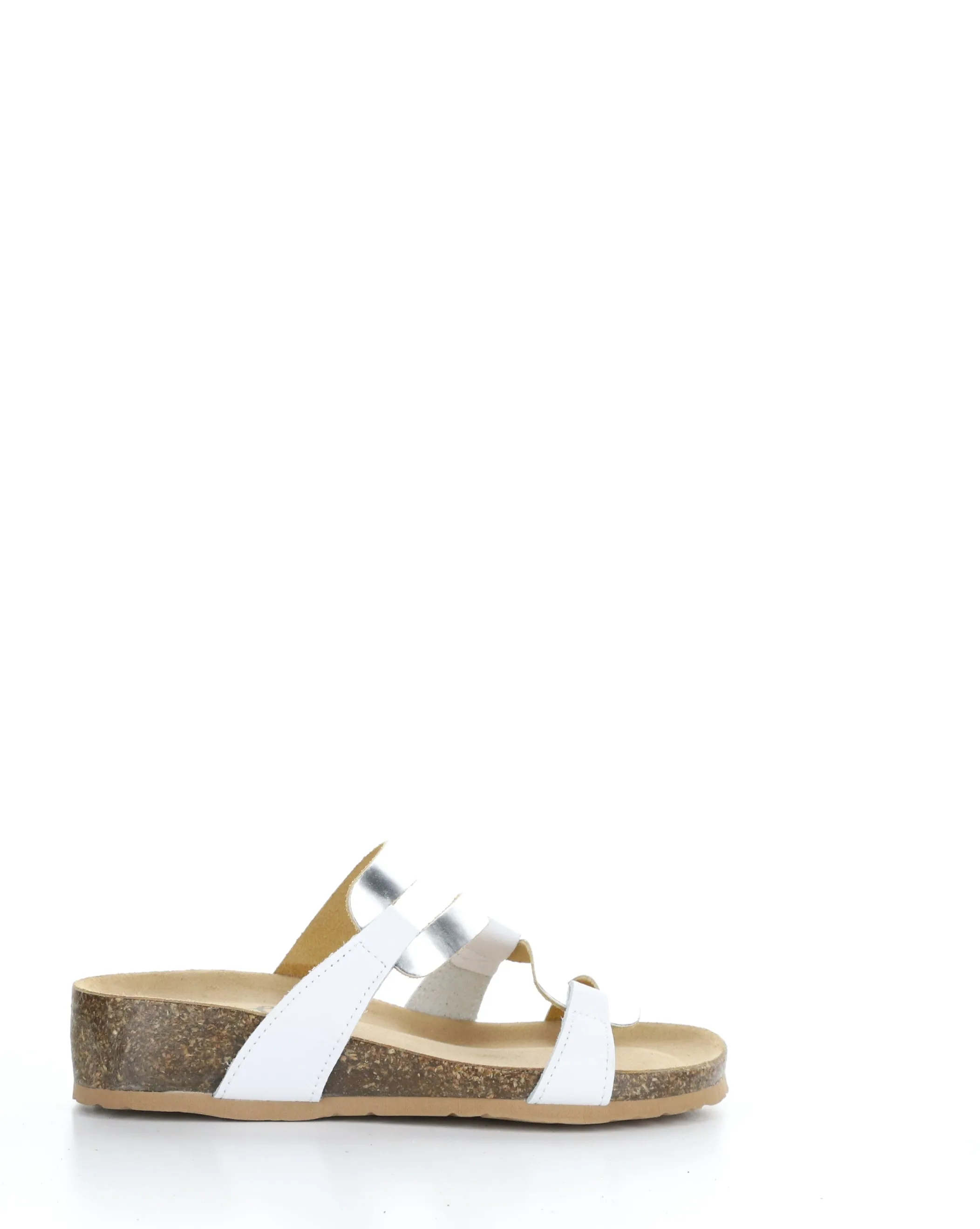 LUZZI White Slip-on Sandals