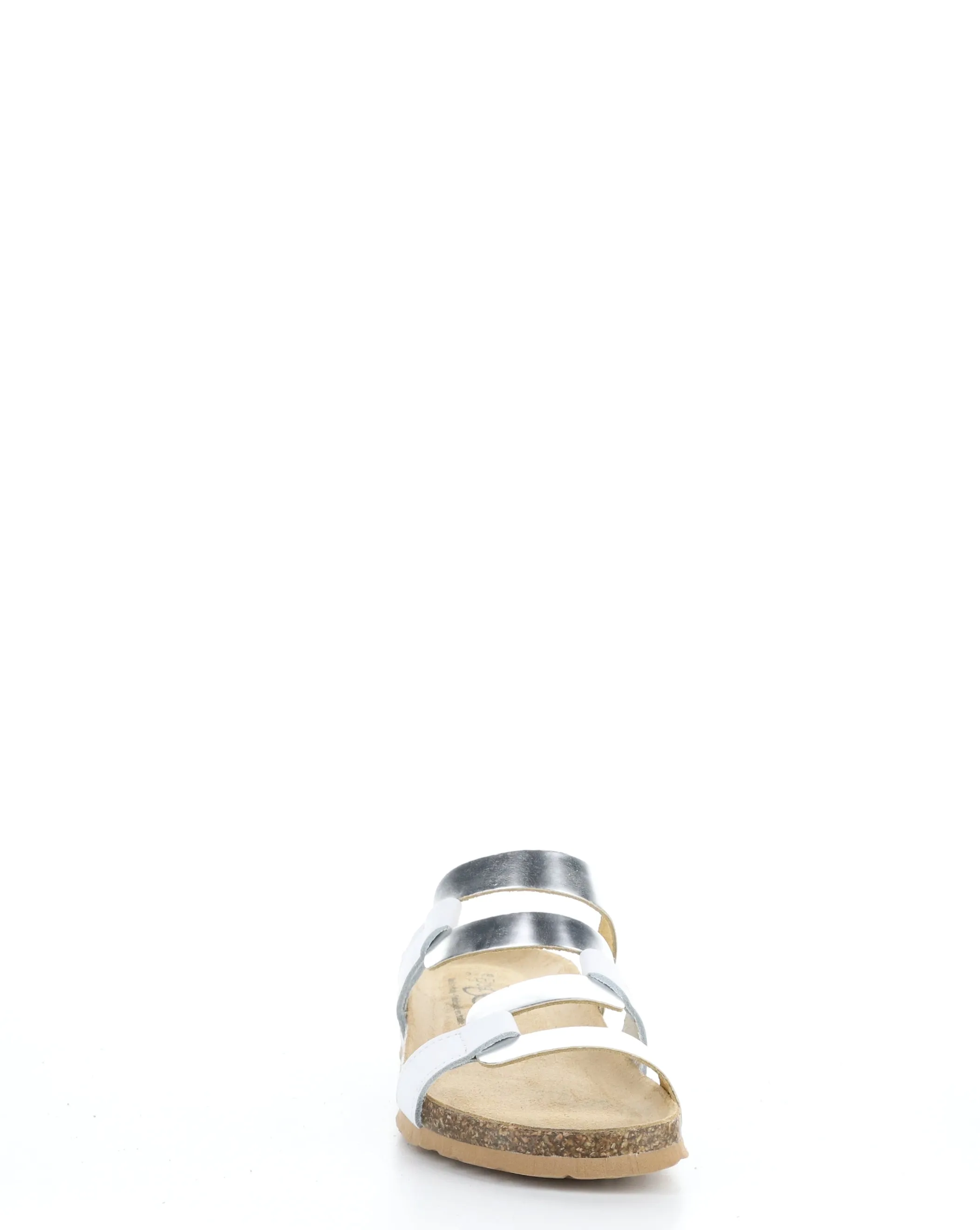 LUZZI White Slip-on Sandals