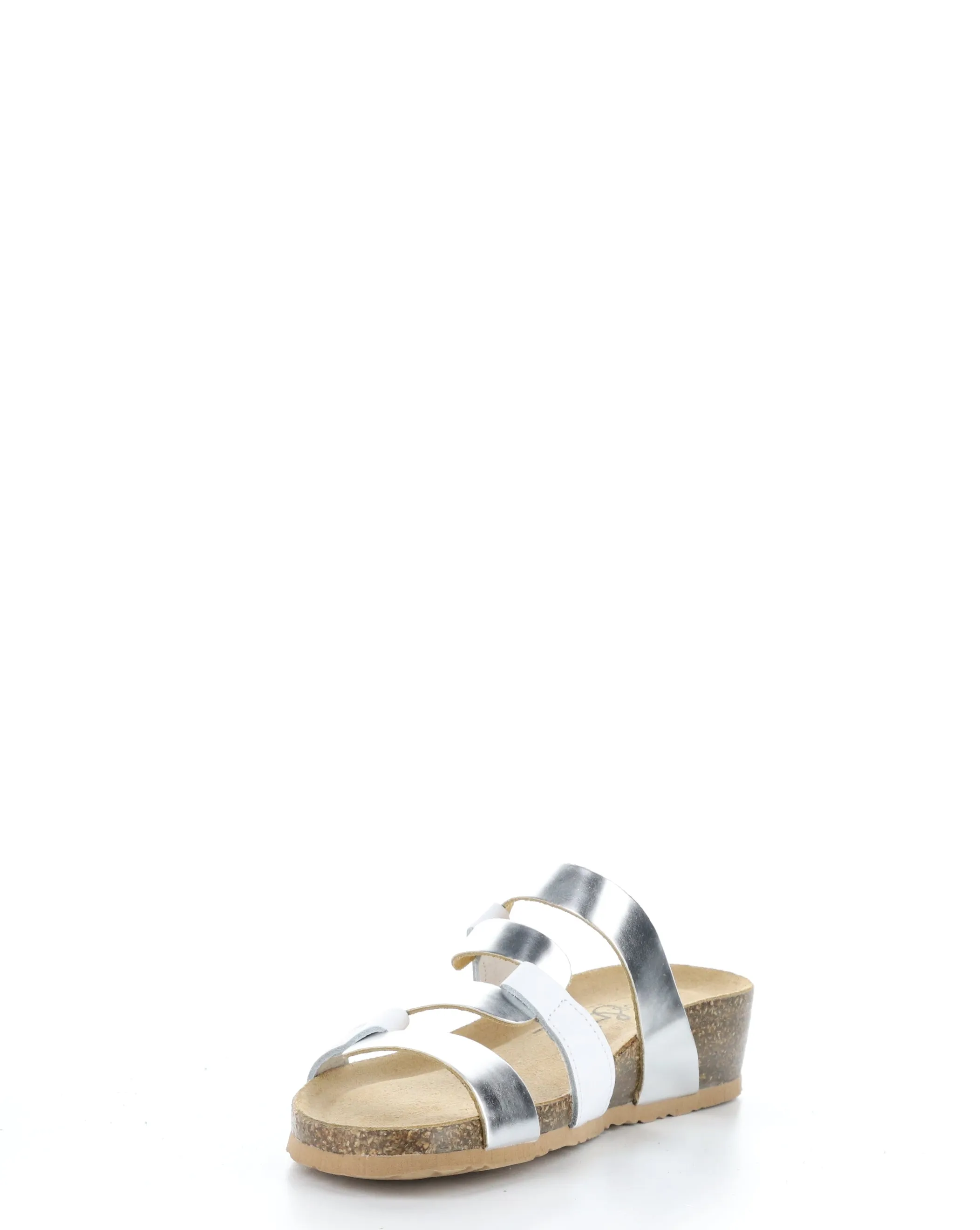 LUZZI White Slip-on Sandals