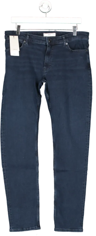 MANGO Blue Slim Fit Ultra Soft Touch Patrick Jeans BNWT W32