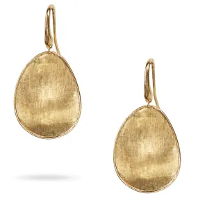 Marco Bicego Lunaria Medium Oval Single Yellow Gold Drop Dangle Earrings OB1343-A Y