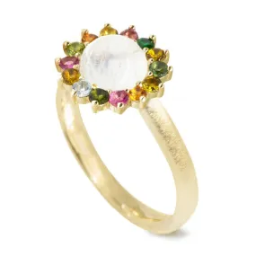 Maya Moonstone 18k Yellow Gold Ring