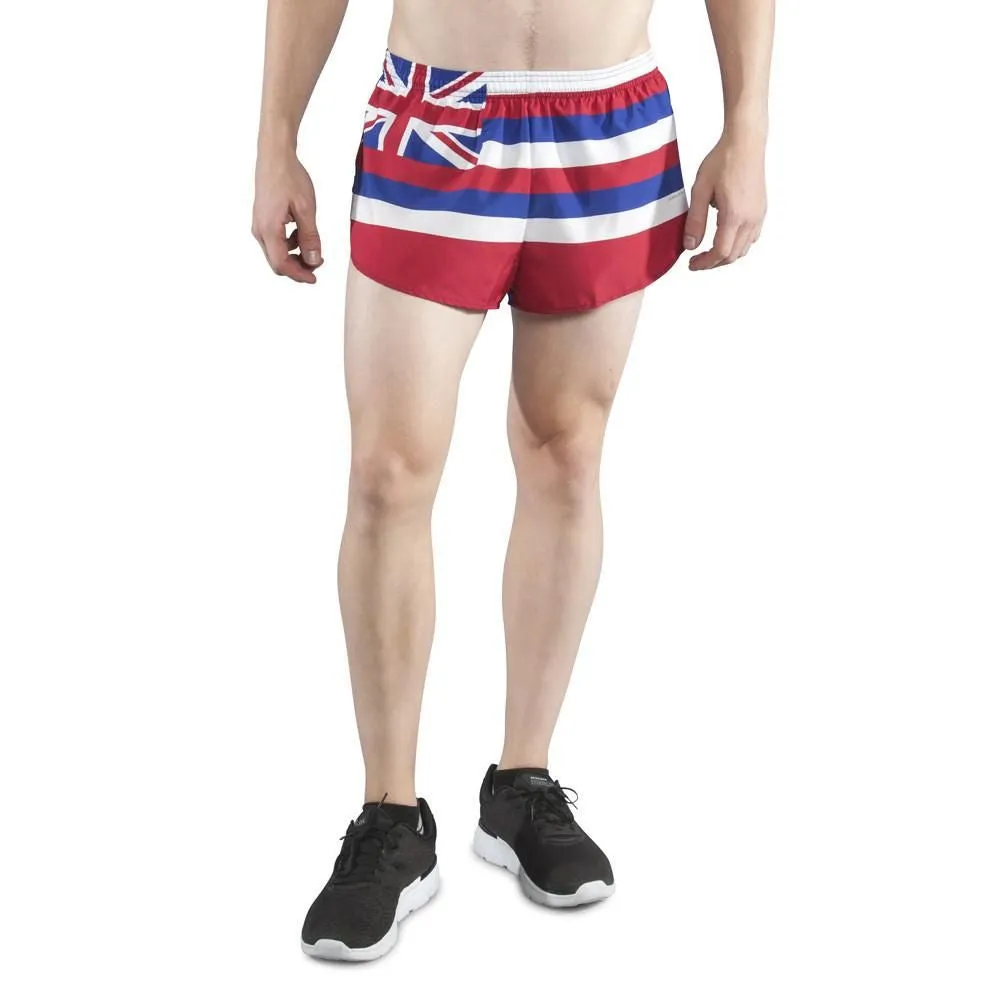 Men's 1" Elite Split Shorts- Hawaii