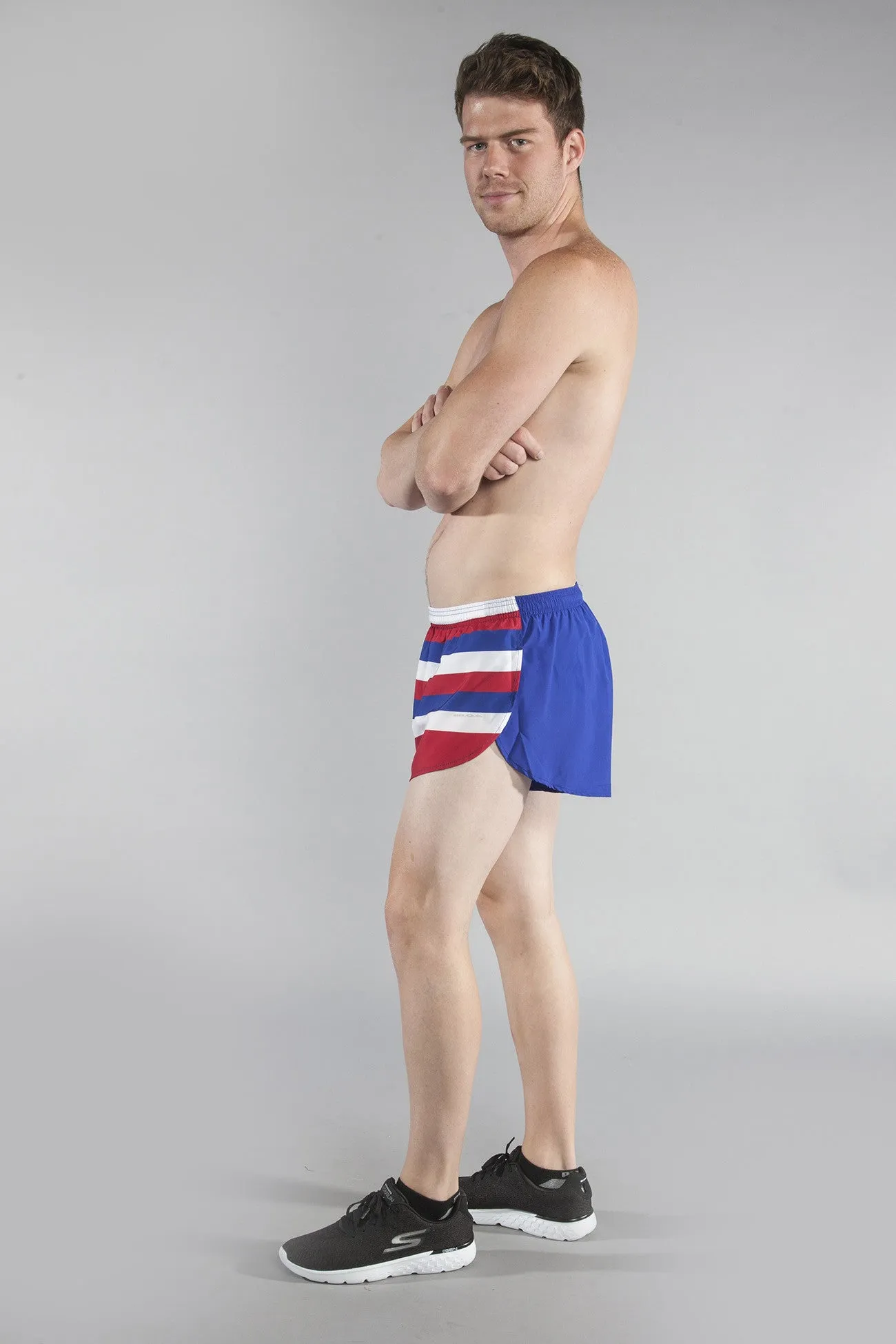 Men's 1" Elite Split Shorts- Hawaii