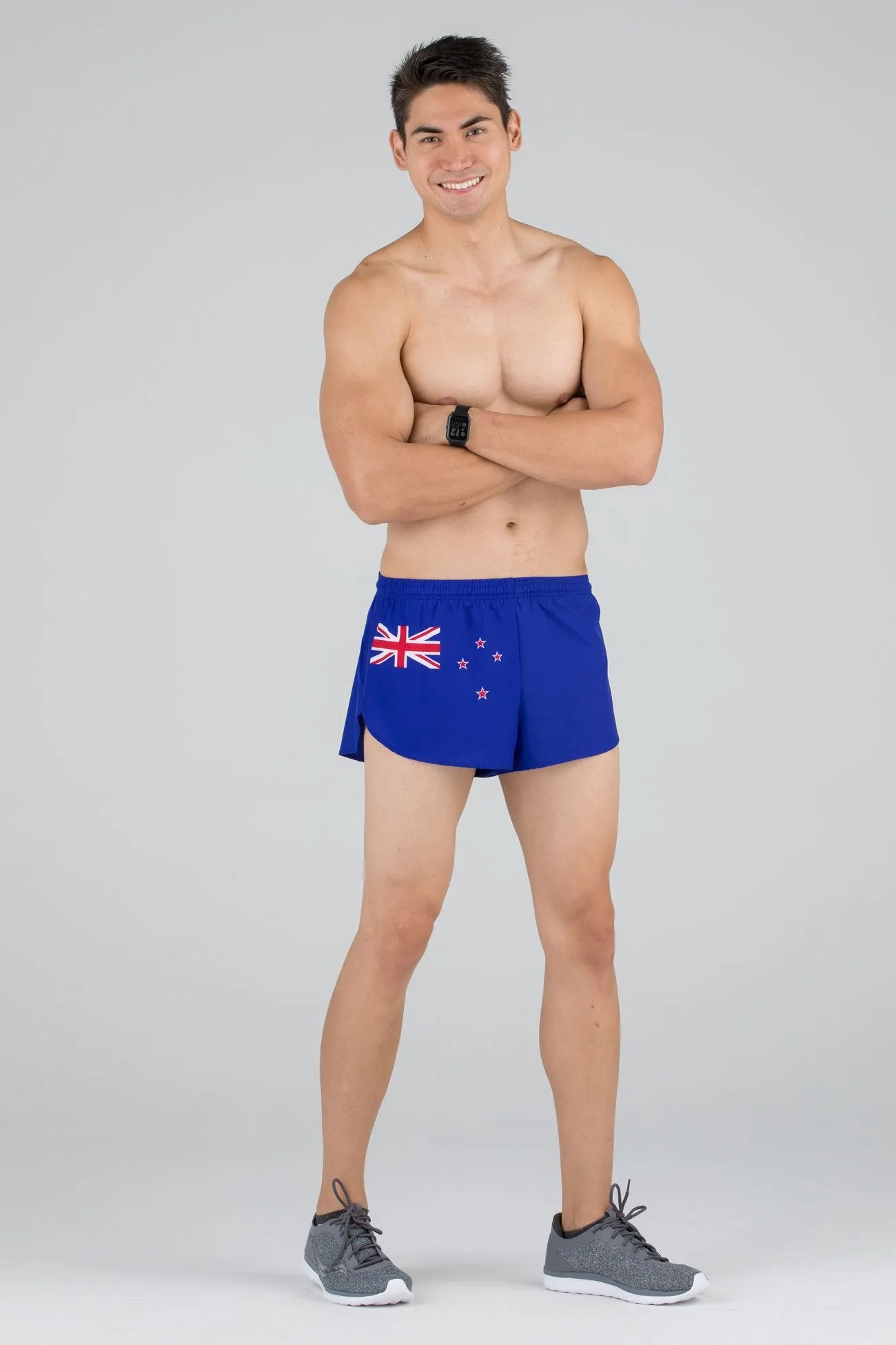 Men's 1" Elite Split Shorts- New Zealand