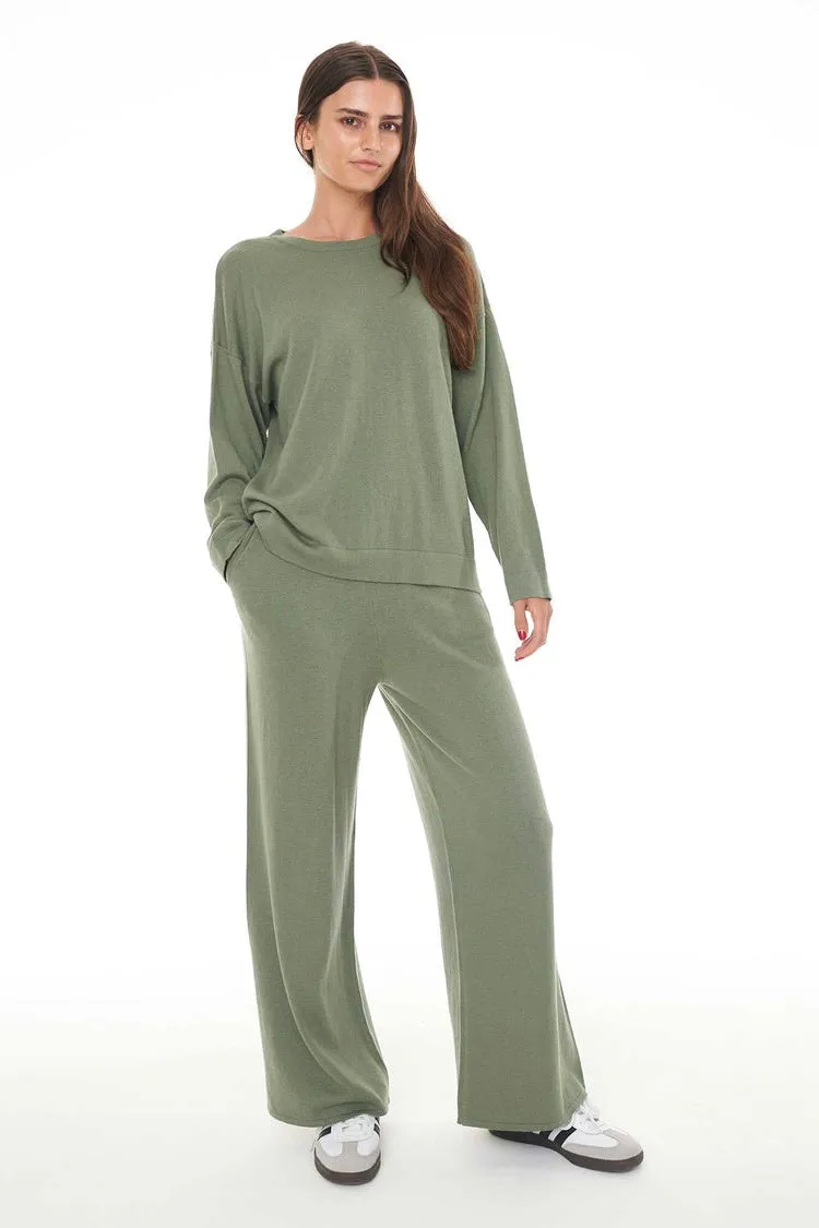 Merino Alpine Green Lounge Pant