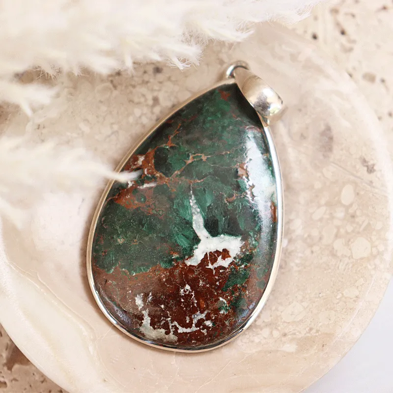 Montie Chrysocolla Statement Pendant - C