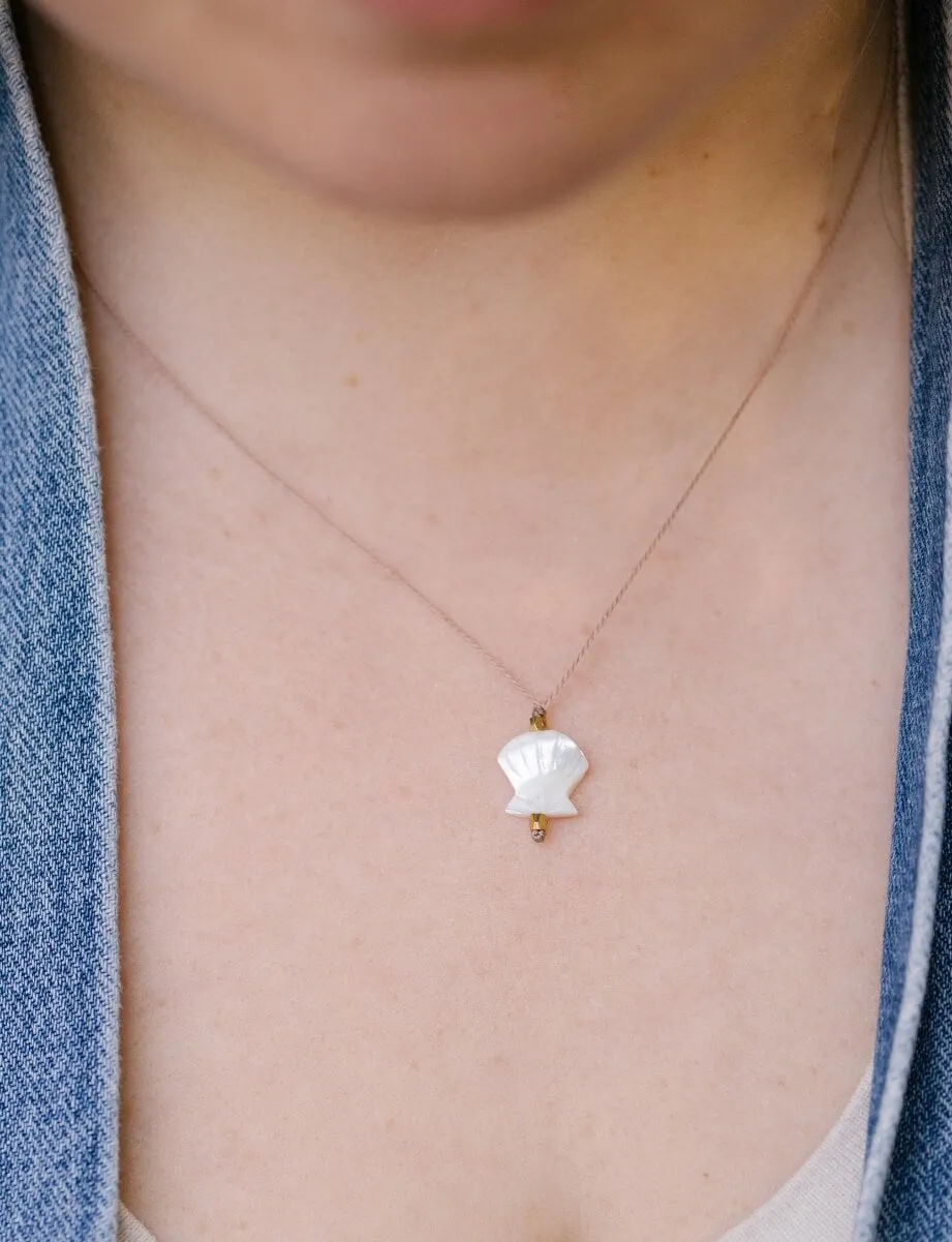 Mother of Pearl Shell Super Power Necklace