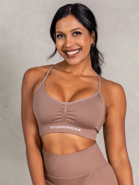 NRG Seamless Sports Bra - Almond