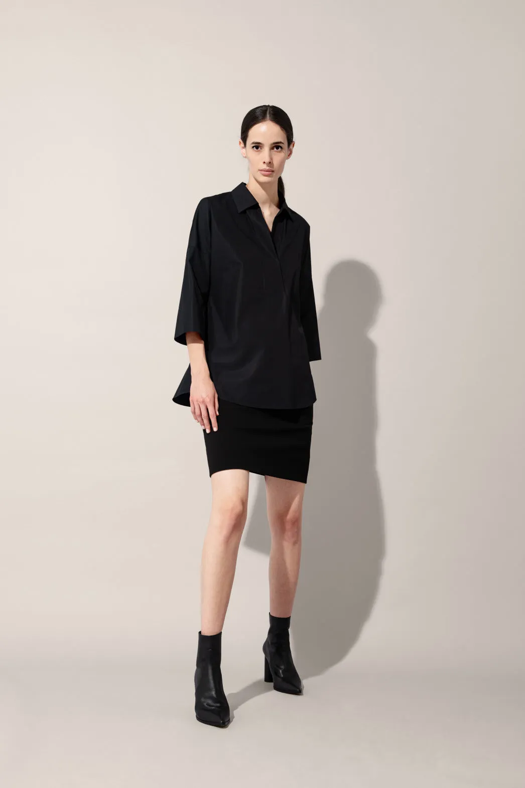 Oversize Bluse aus Baumwolle