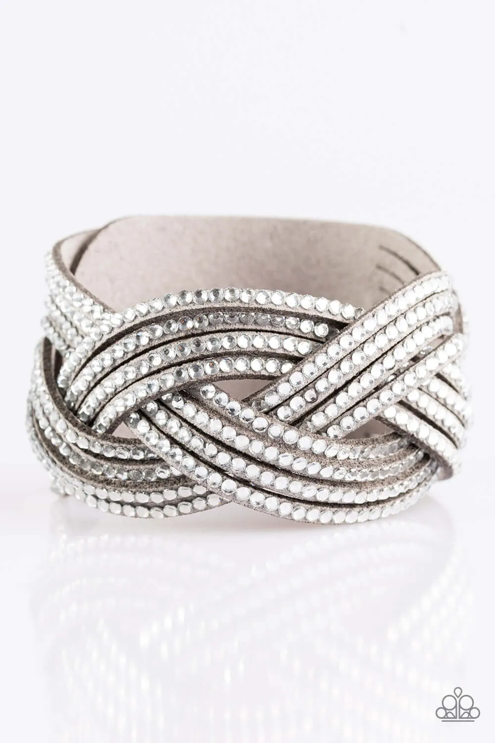 Paparazzi Accessories  - Big City Shimmer Silver Bracelet