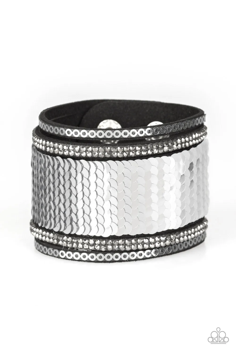 Paparazzi Heads Or MERMAID Tails Silver Wrap Bracelet