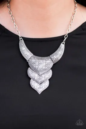 Paparazzi Necklace ~ Texas Temptress - Silver