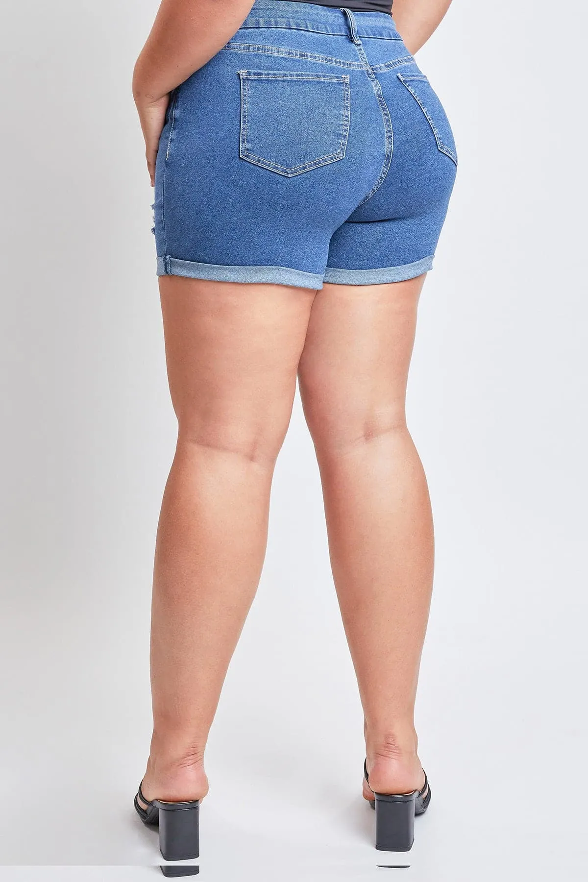 Plus Size Women's Curvy Fit Ultra  Cuffed Shorts