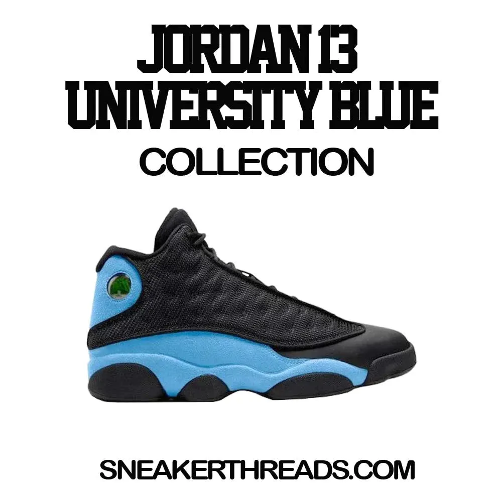 Retro 13 University Blue Satin Jacket - Fly Kicks - Black