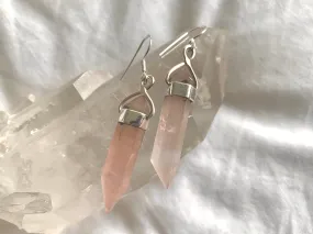 Rose Quartz Alena Earrings - Large