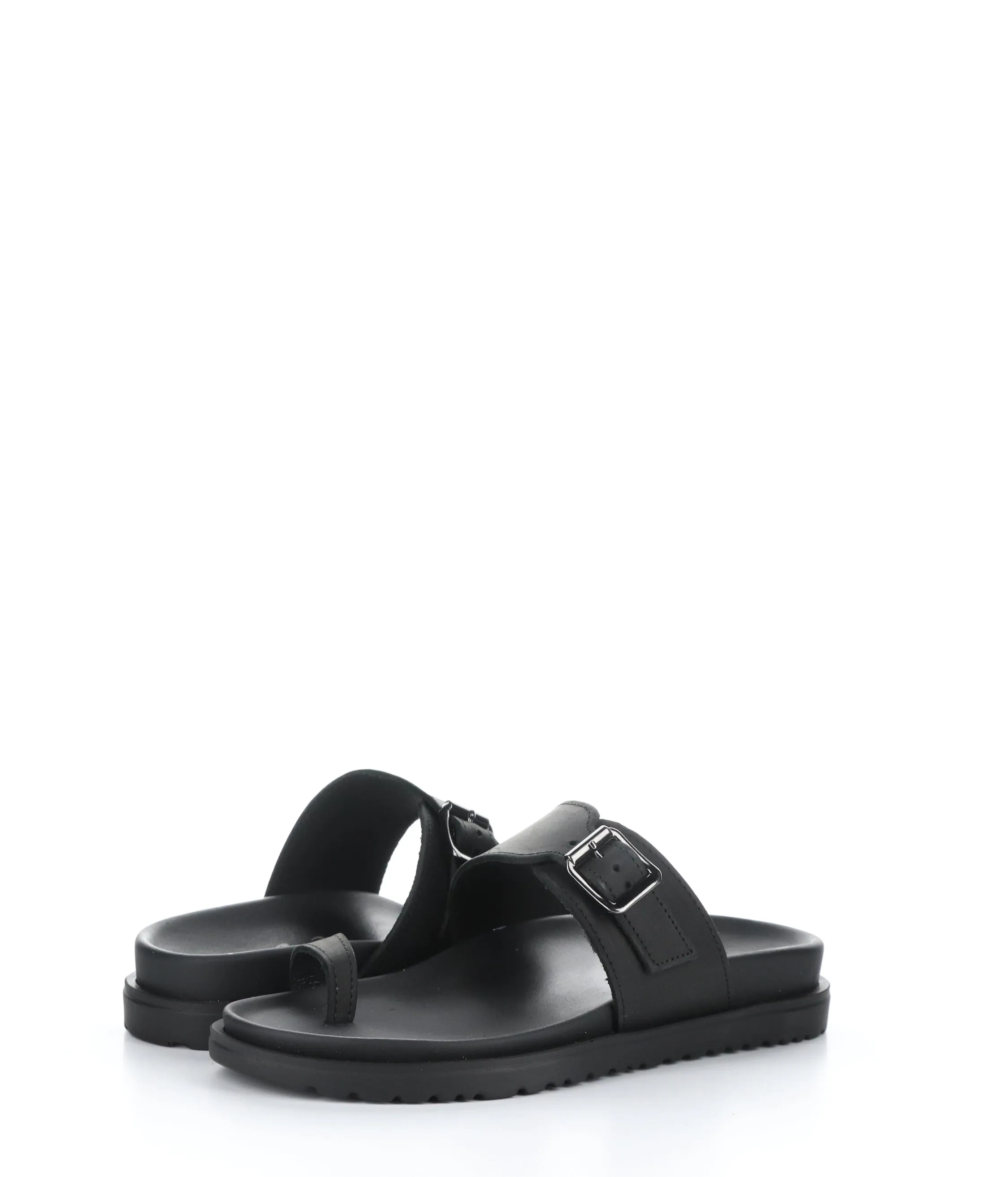 SANTO BLACK Slip-on Mules