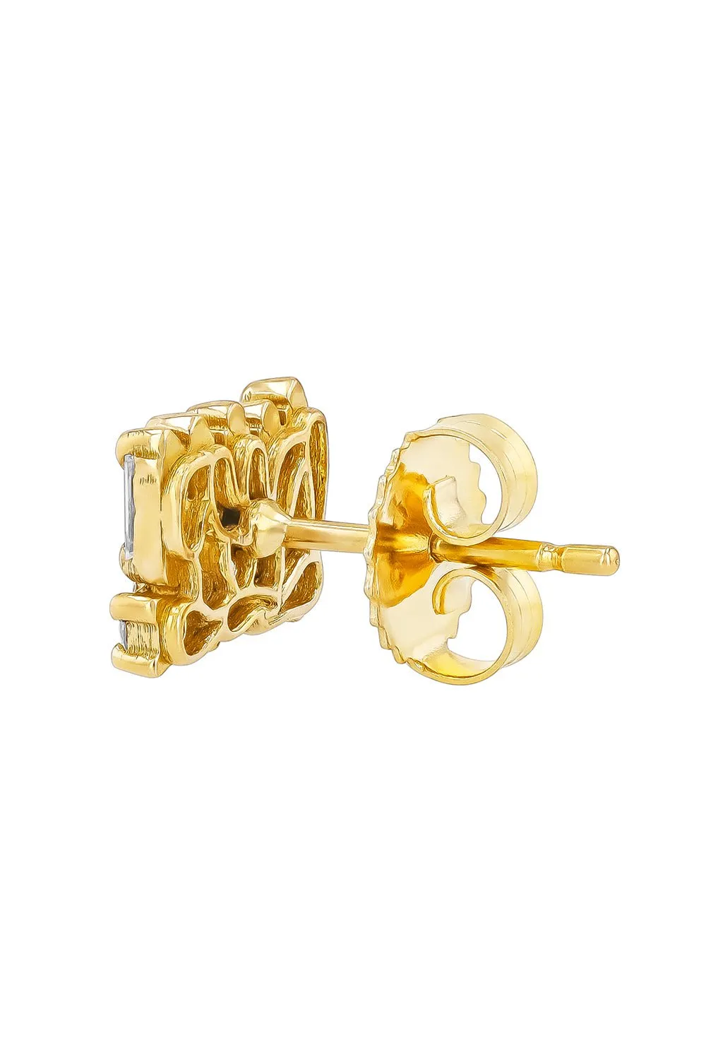 Short Stacked Mixed Stud Earrings