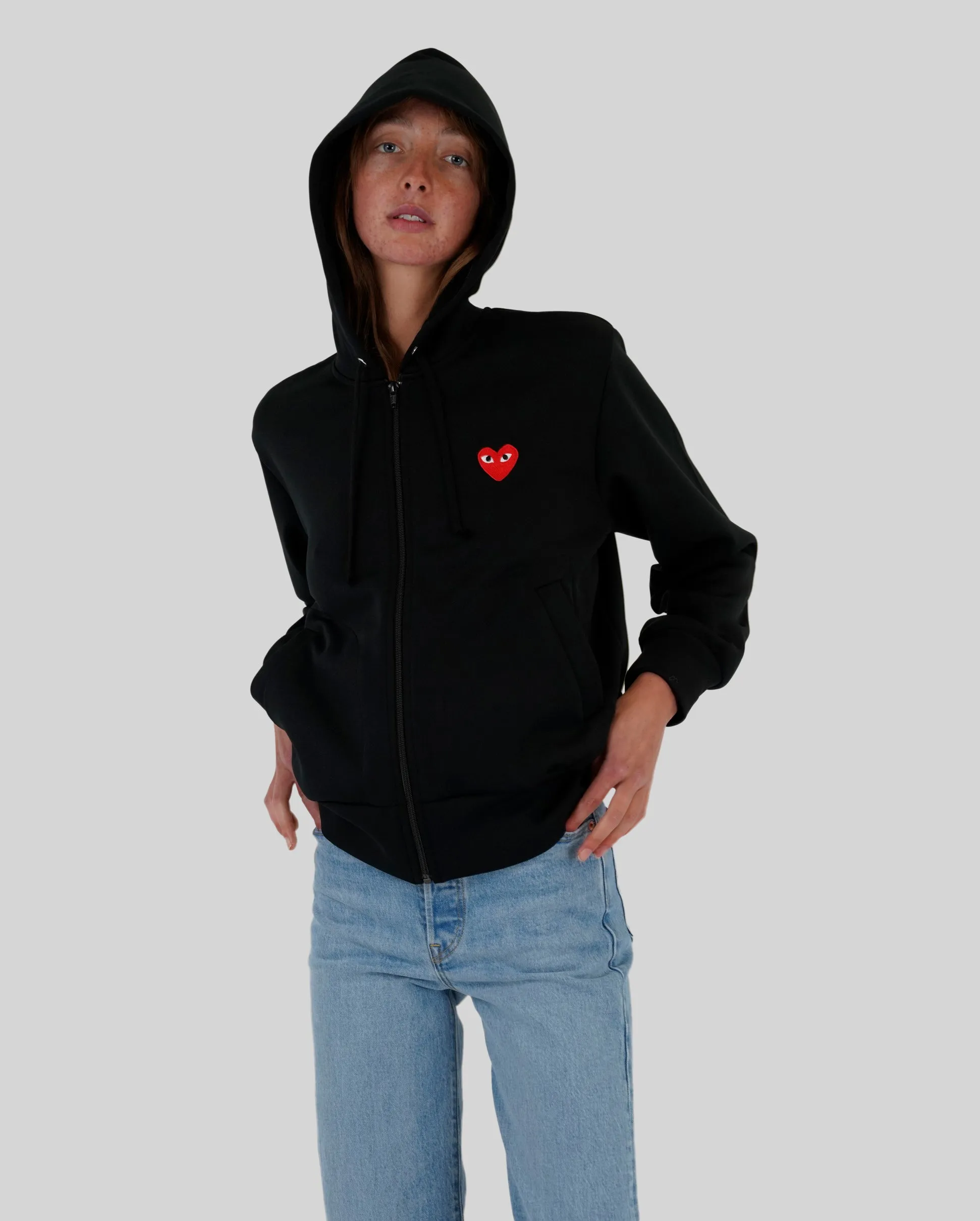 T171 ZIP HOODIE / BLACK