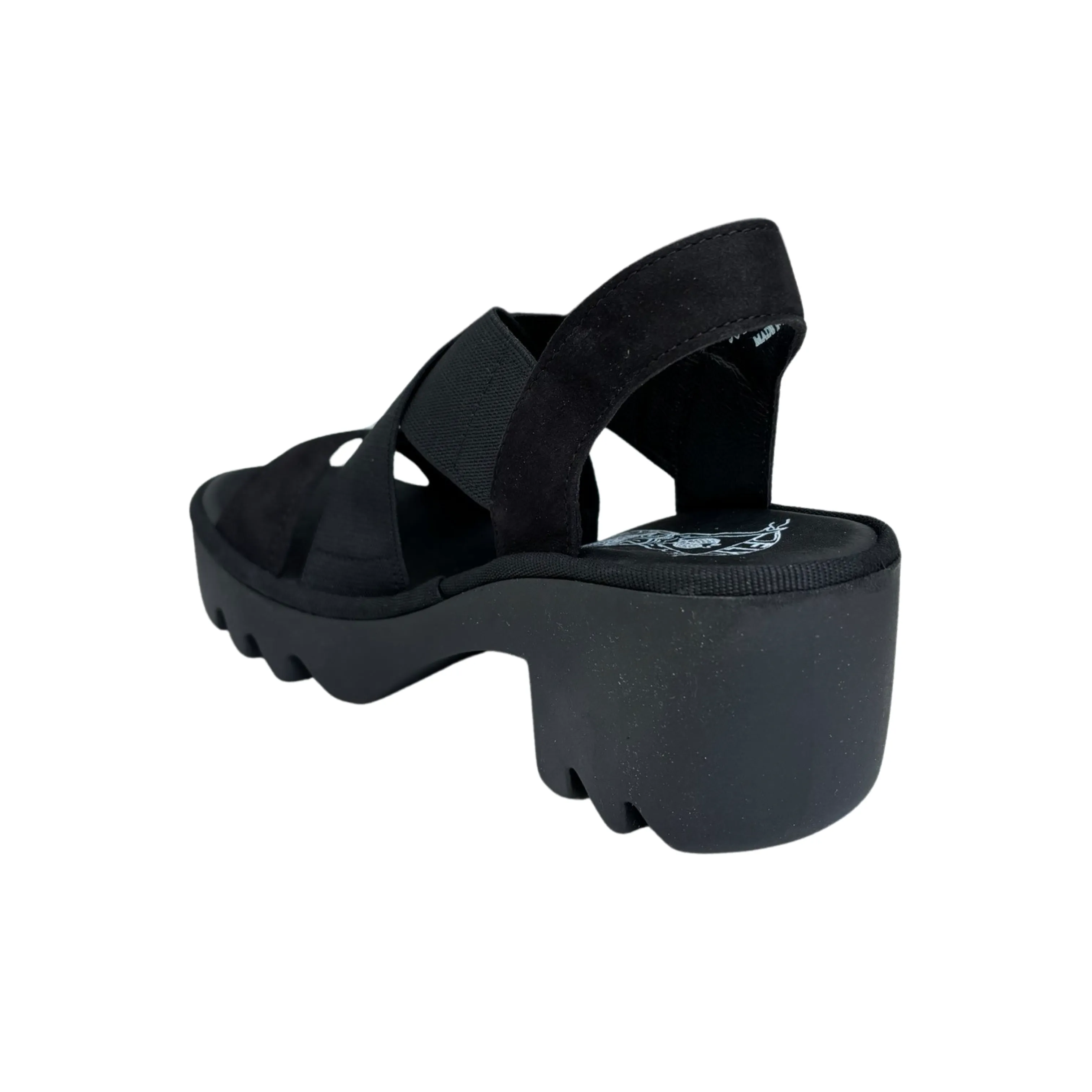 TAJI502 Black Crossover Sandal