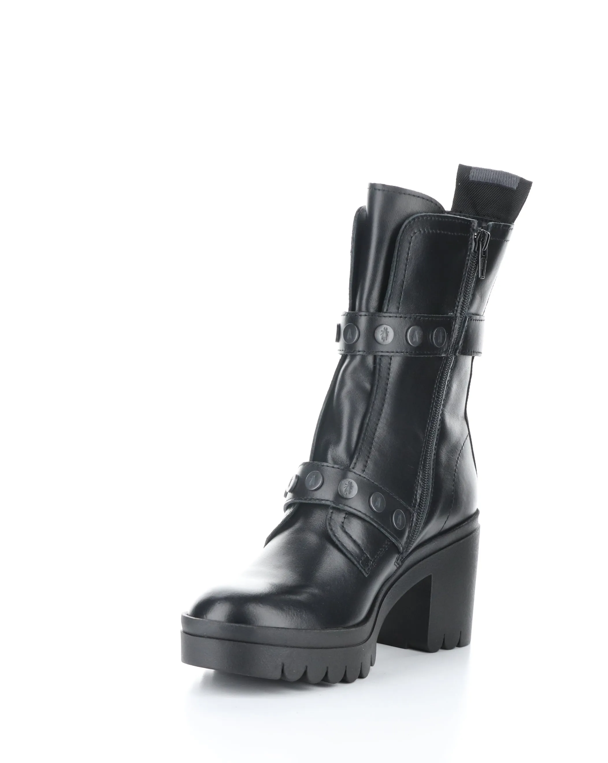 TAMA888FLY 000 BLACK Round Toe Boots