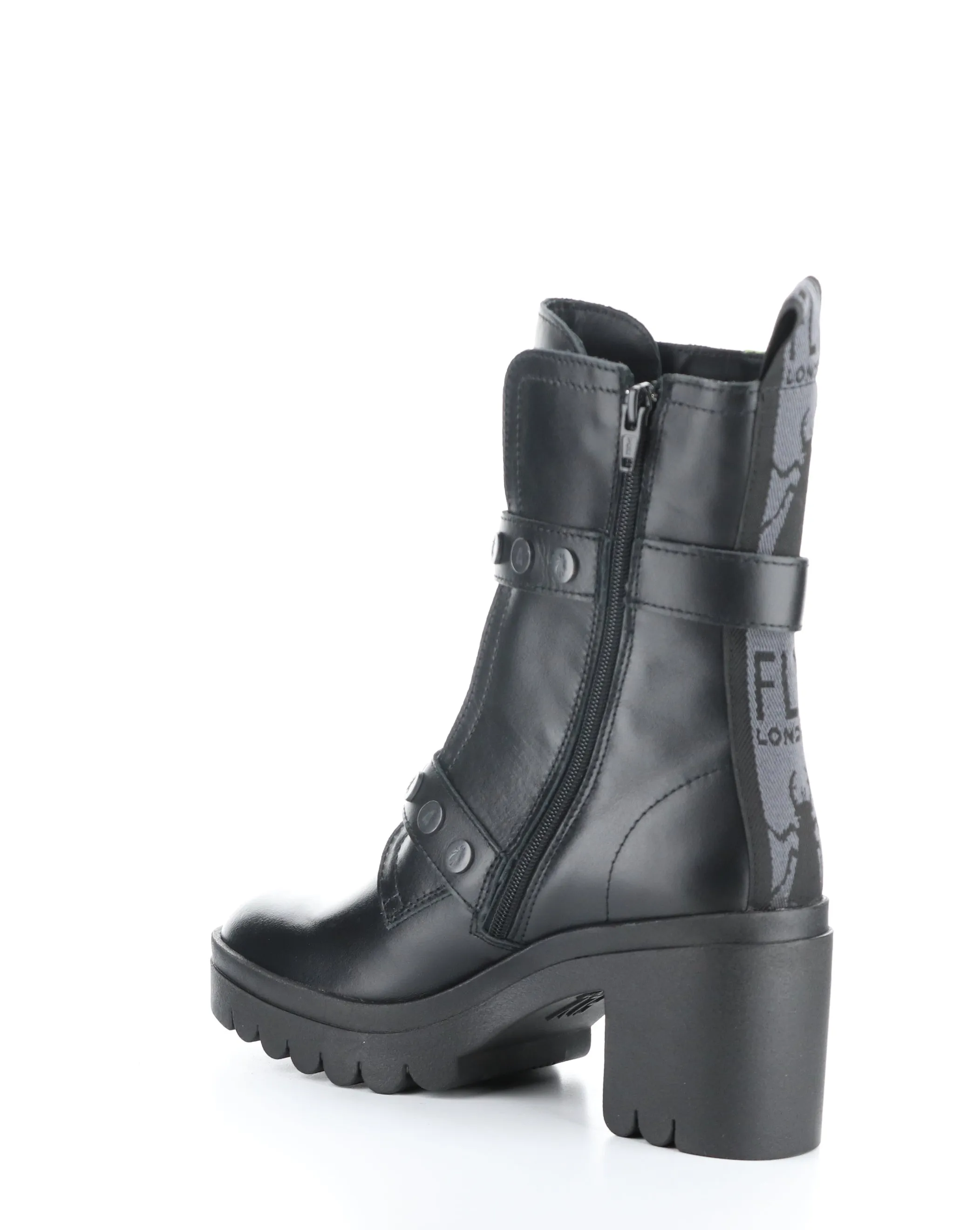 TAMA888FLY 000 BLACK Round Toe Boots