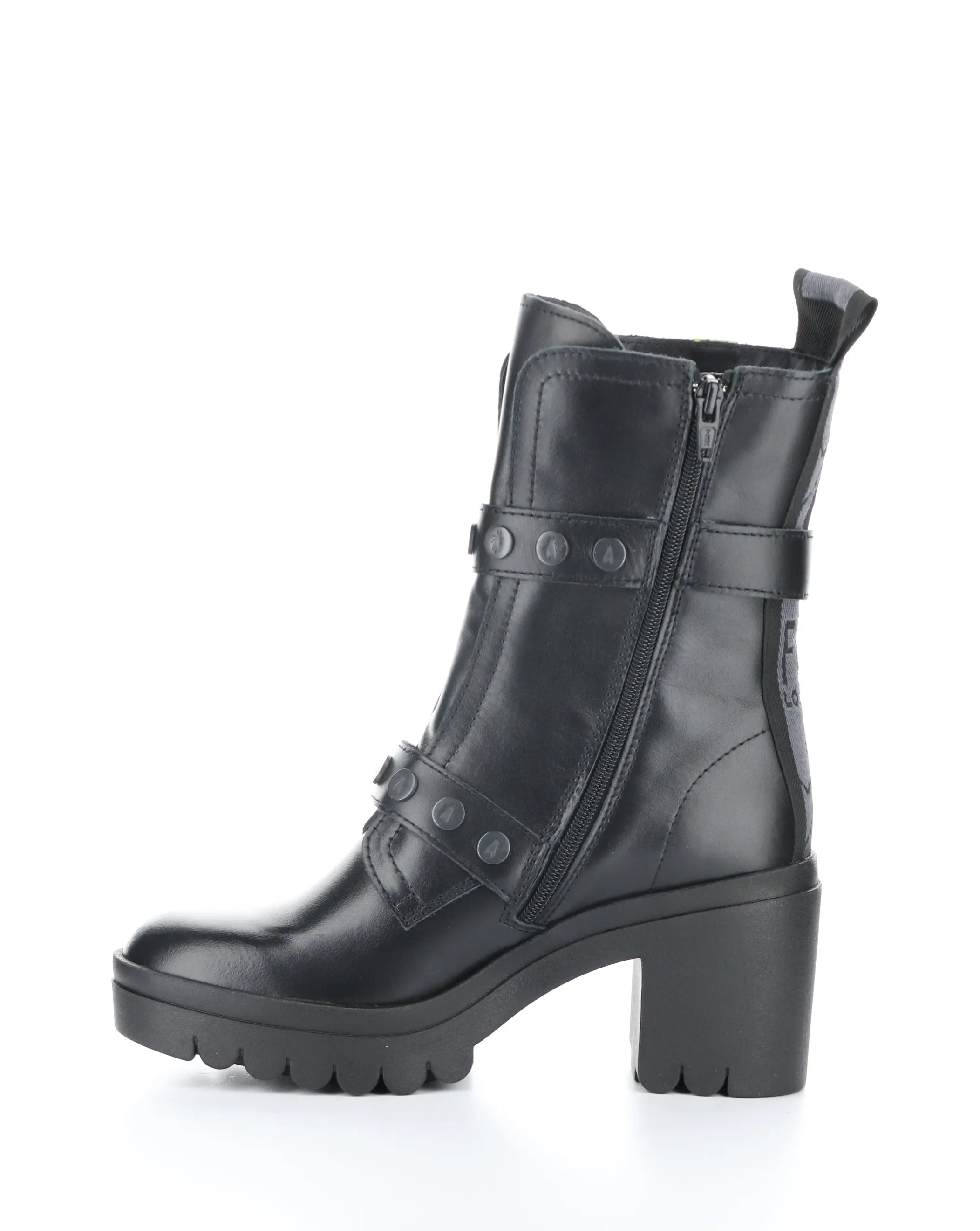 TAMA888FLY 000 BLACK Round Toe Boots