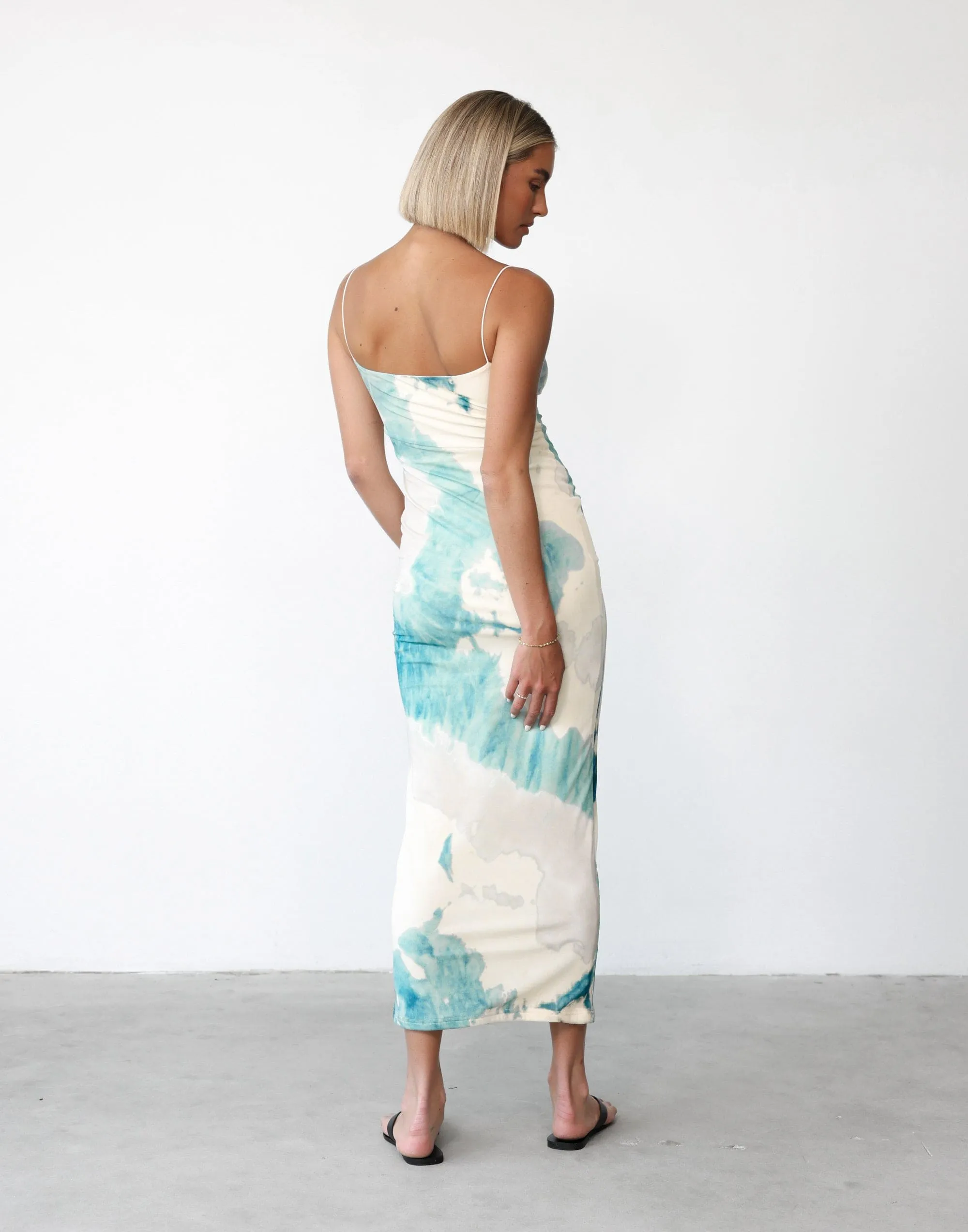 Tammy Maxi Dress (Blue Marble)