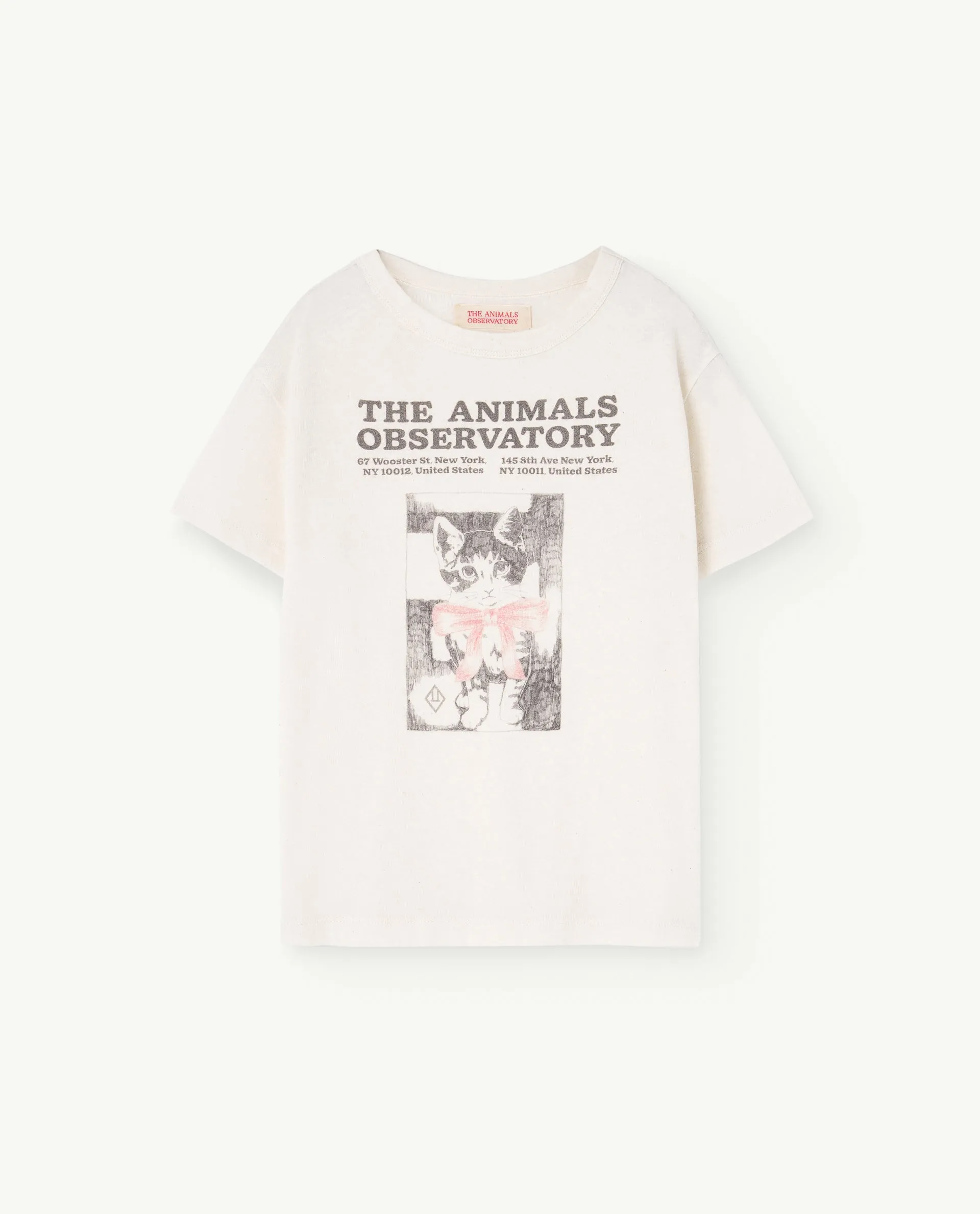 The Animals Observatory | Recycled Rooster T-Shirt White