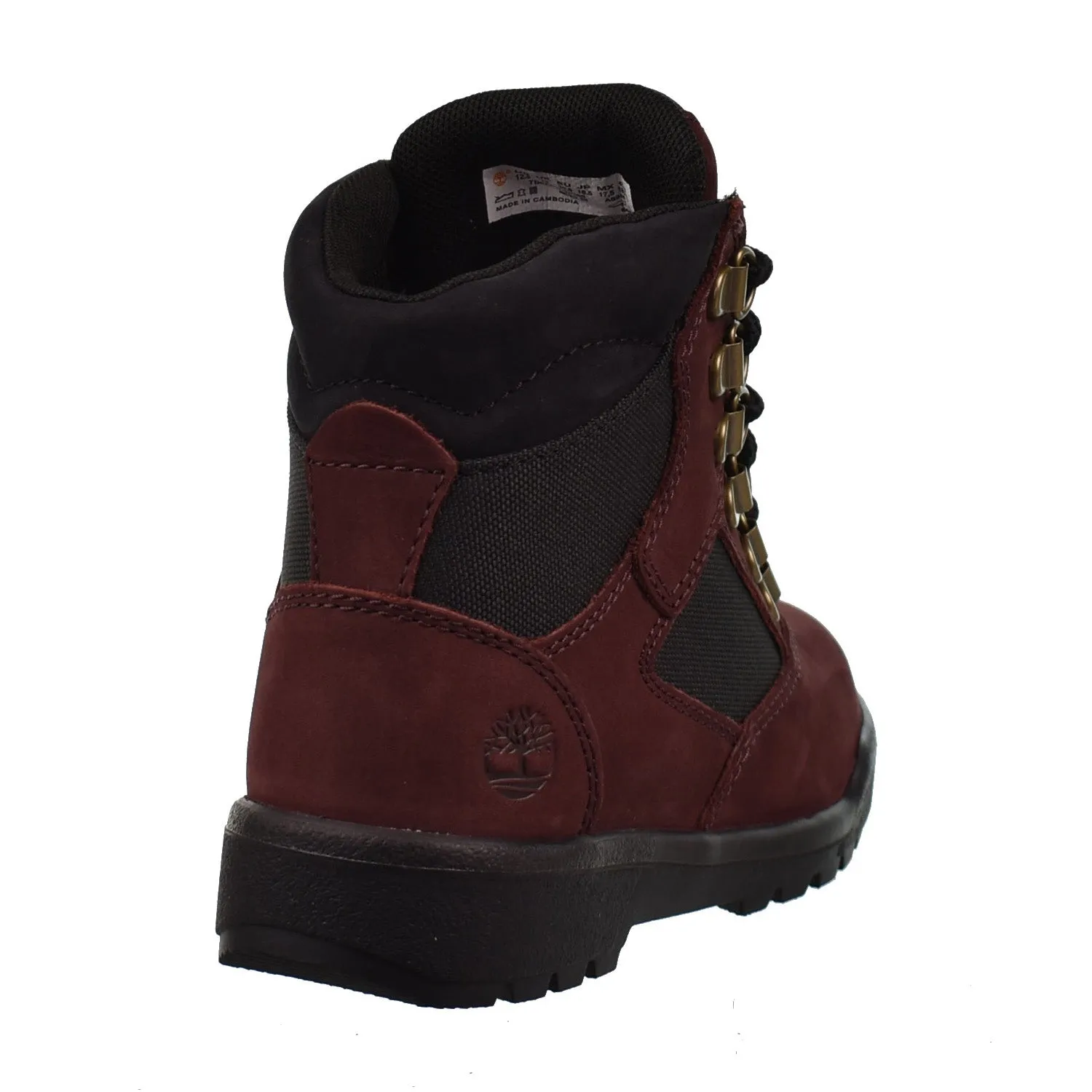 Timberland 6 Inch Little Kids' Field Boot Burgundy