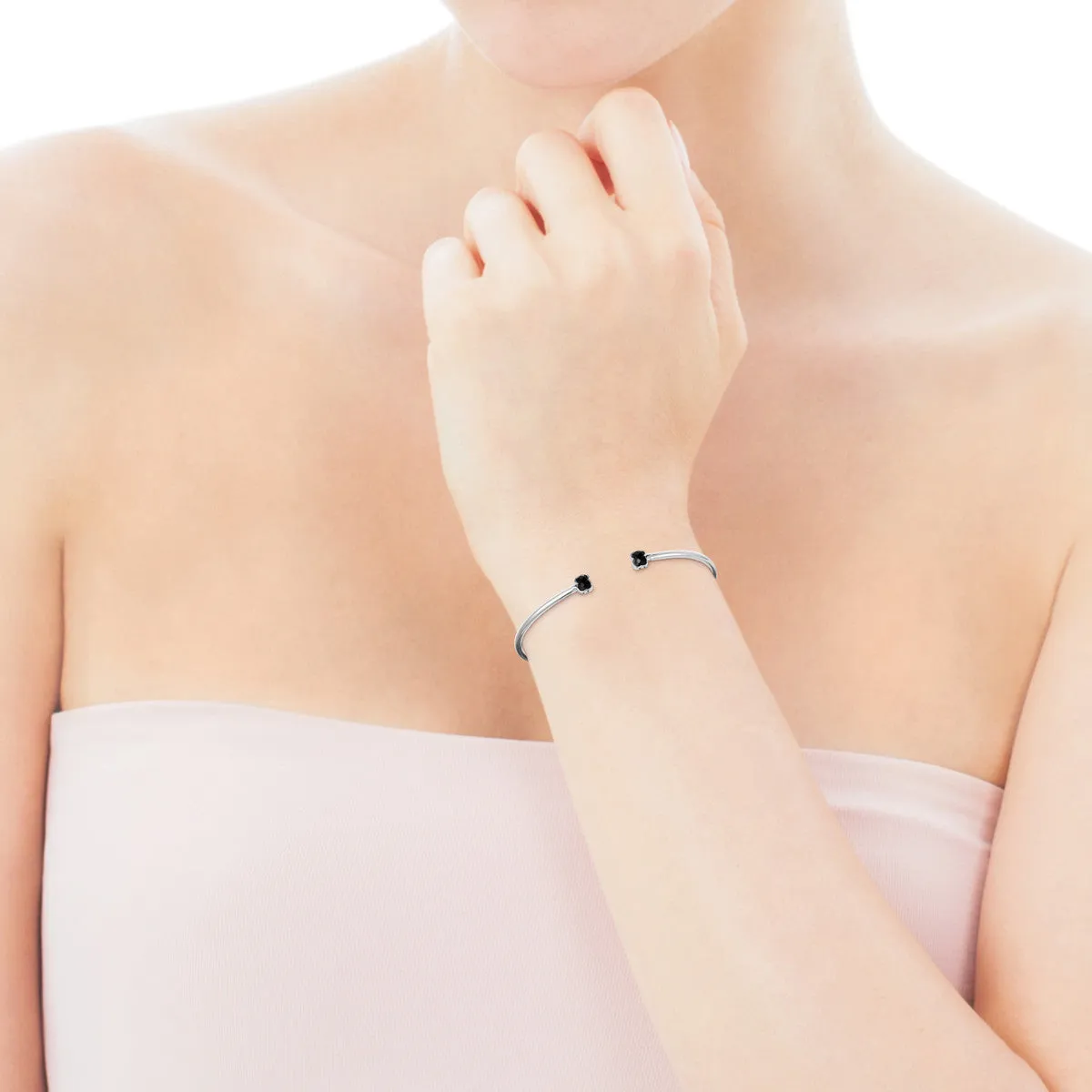 Tous Mini Onix Bracelet in Silver with Onyx 918451500