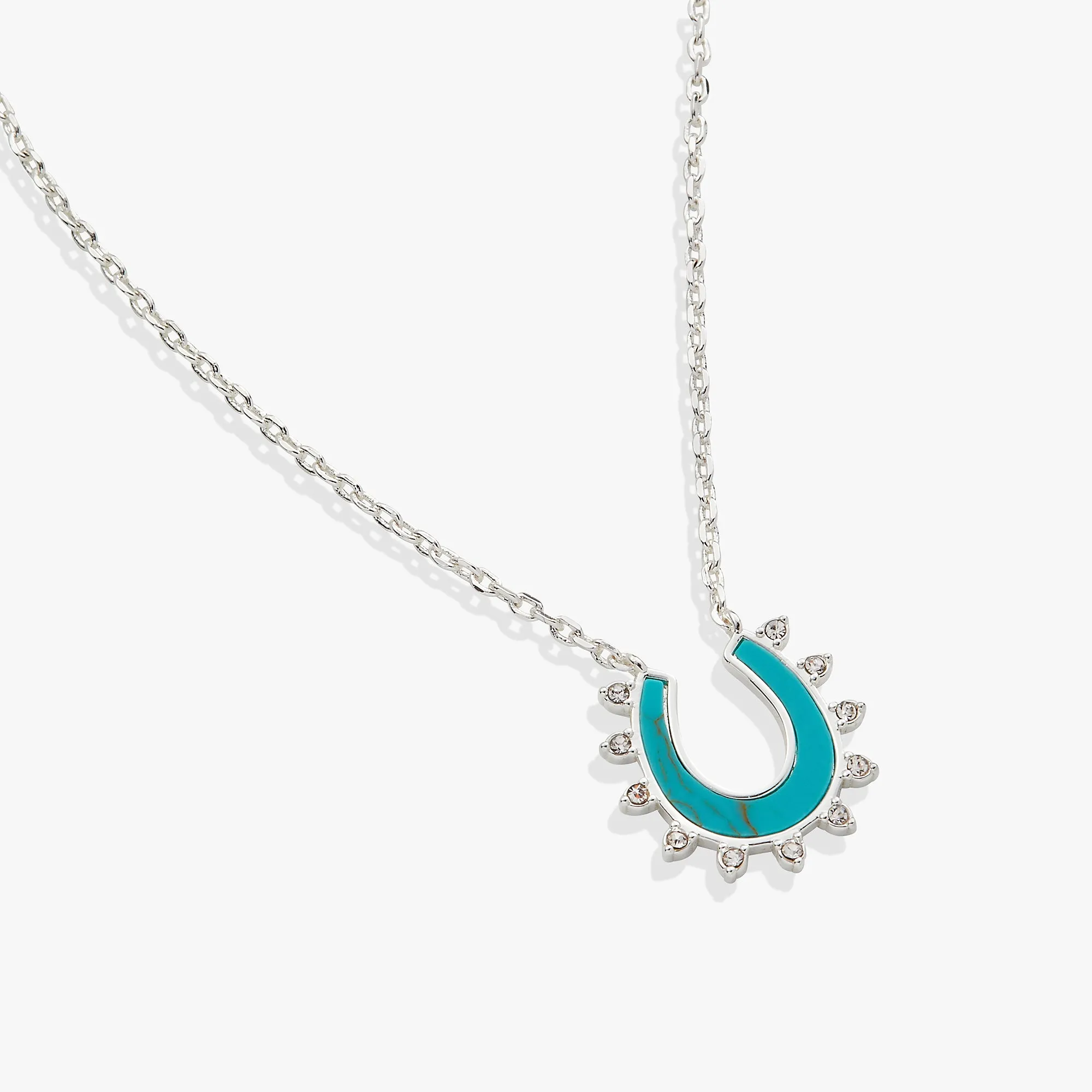 Turquoise Horseshoe Necklace