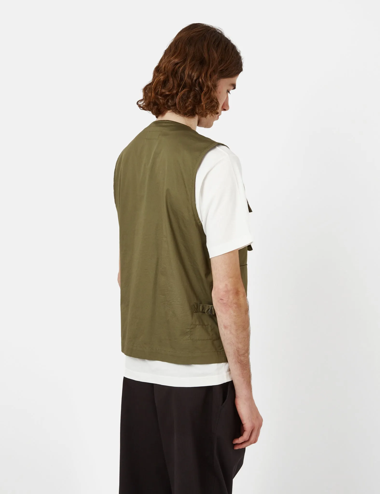 Universal Works Photographers Vest - Olive Green