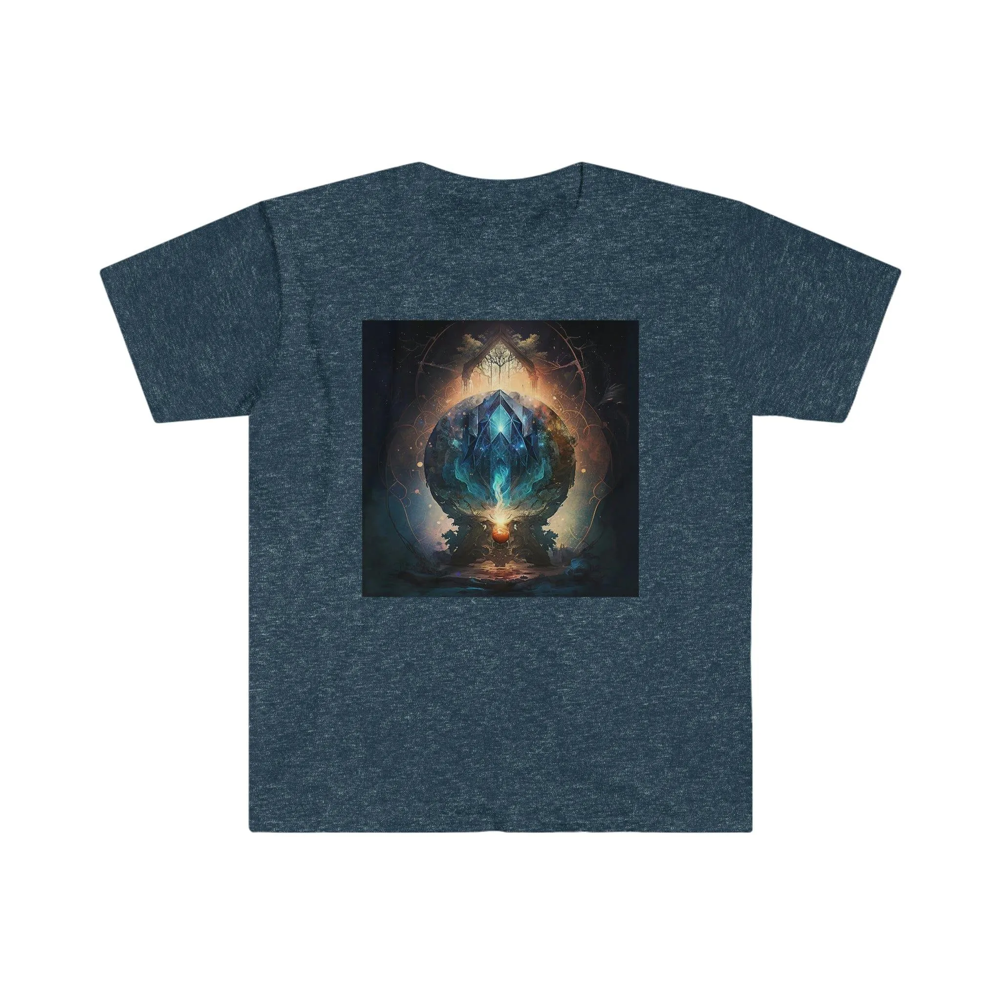 Visionary Psychedelic Ai Art Men's and Women's Unisex Soft Style T-Shirt for Festival and Street Wear Alchemystical Dream 3.0