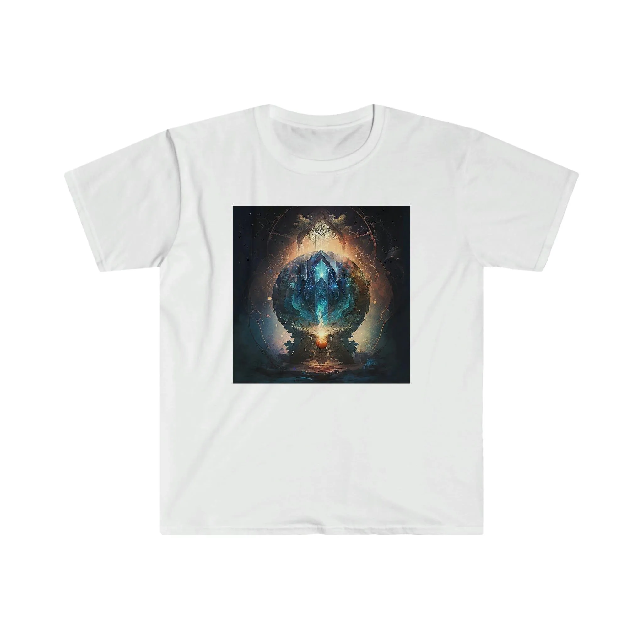 Visionary Psychedelic Ai Art Men's and Women's Unisex Soft Style T-Shirt for Festival and Street Wear Alchemystical Dream 3.0