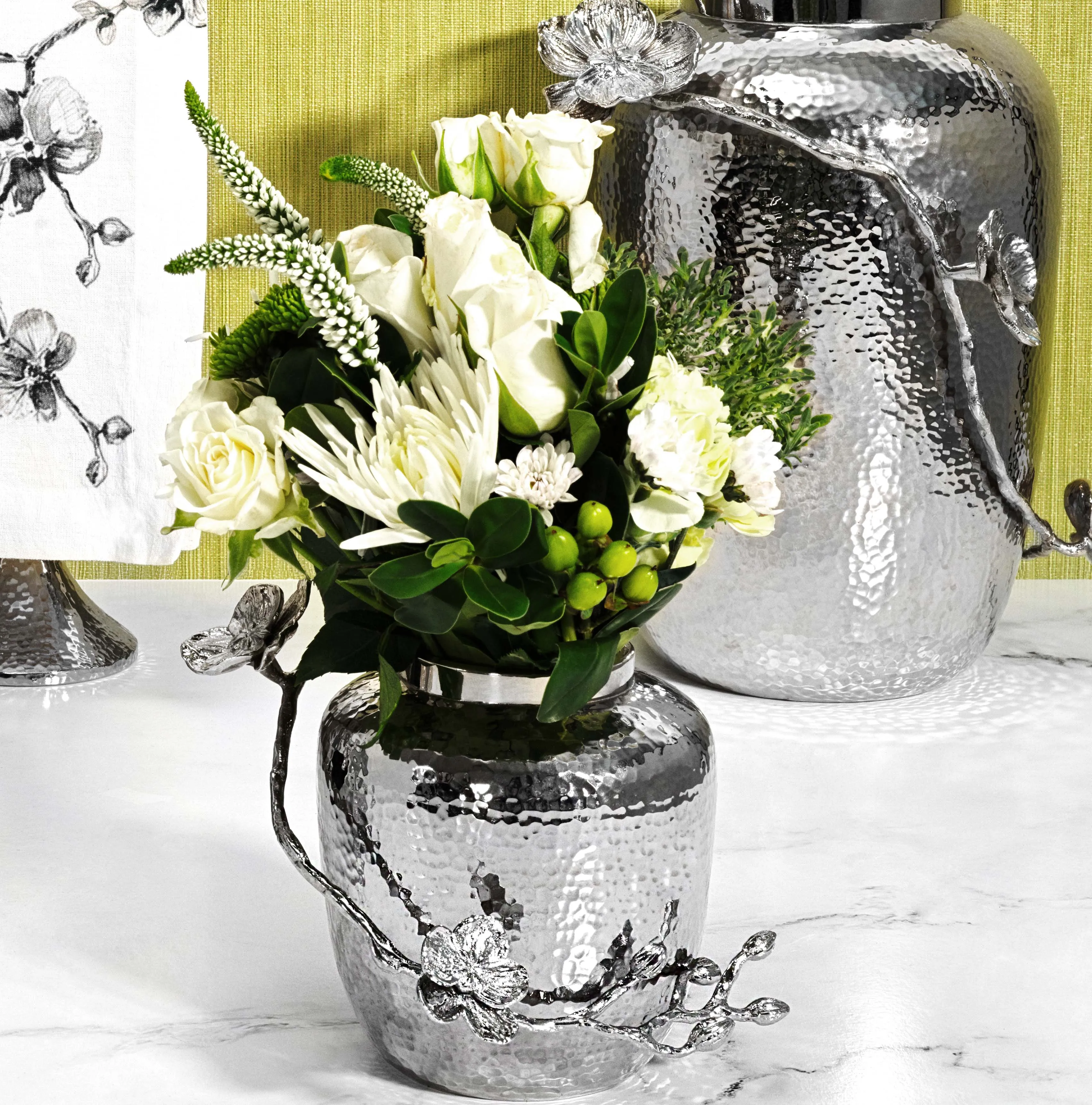 White Orchid Vase