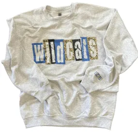 Wildcats Leopard and Blue Sweatshirt