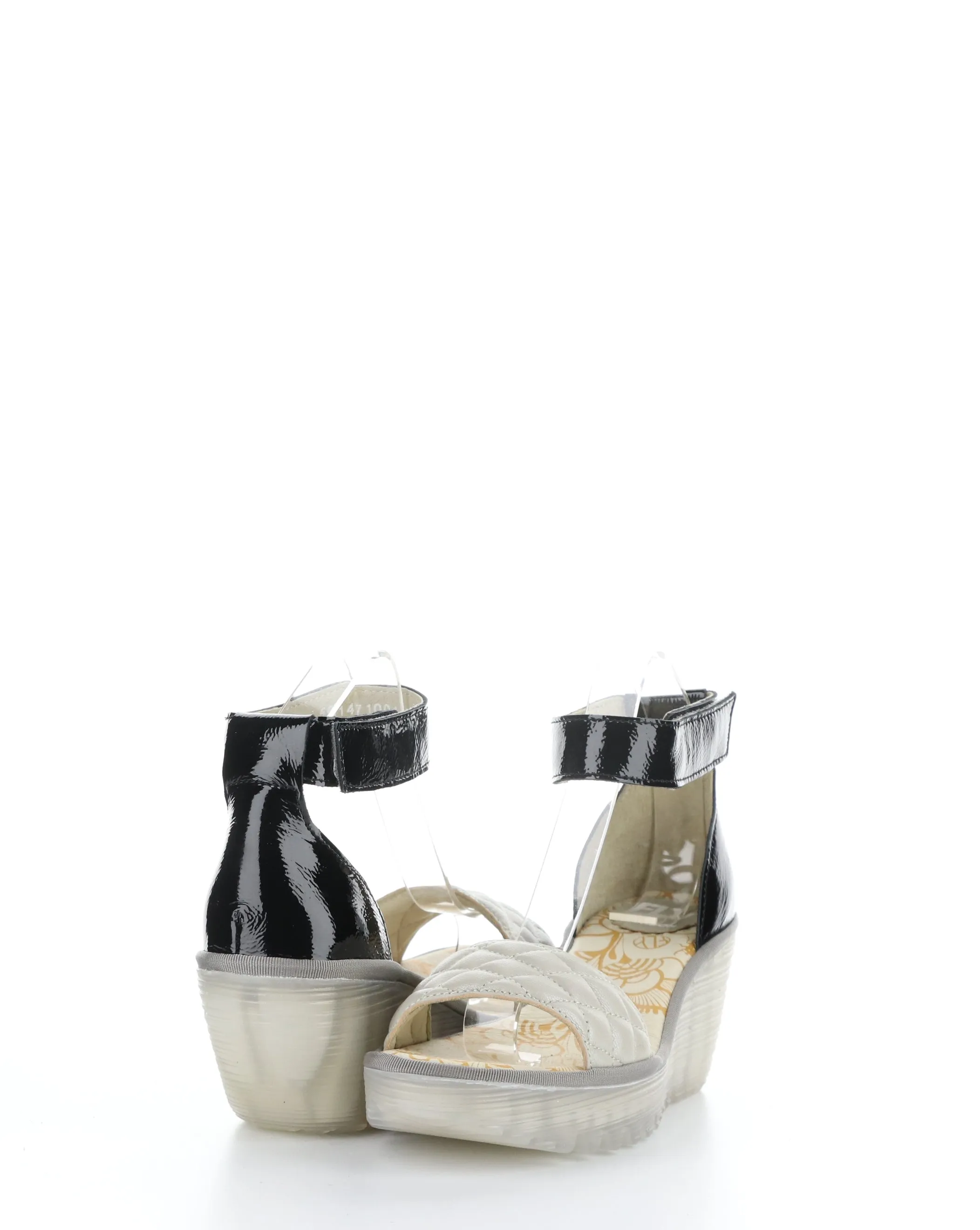 YARU471FLY Silver Velcro Sandals